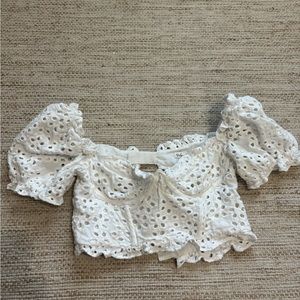 For love and lemons puff sleeve top